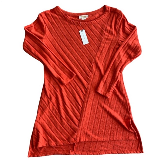 Anthropologie Maeve Devine Tunic Top in Pumpkin Orange - Picture 6 of 12